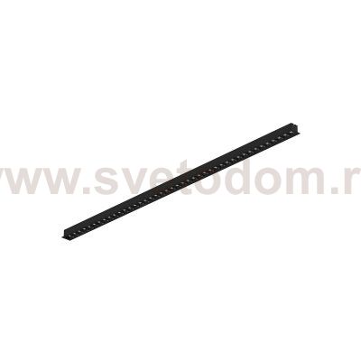 Donolux Led св-к встраиваемый, 42W, 1180х48мм, H36мм, 3240Lm, 48°, 3000К, IP20, корпус черный, черные модули, блок питания AC/DC 24V в комплекте
