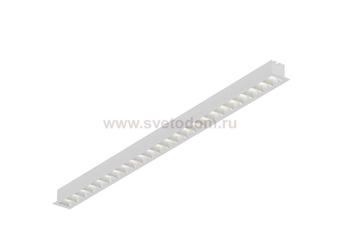 Donolux Led св-к встраиваемый, 24W, 653,2х48мм, H36мм, 1850Lm, 48°, 3000К, IP20, корпус белый, белые модули, блок питания AC/DC 24V в комплекте