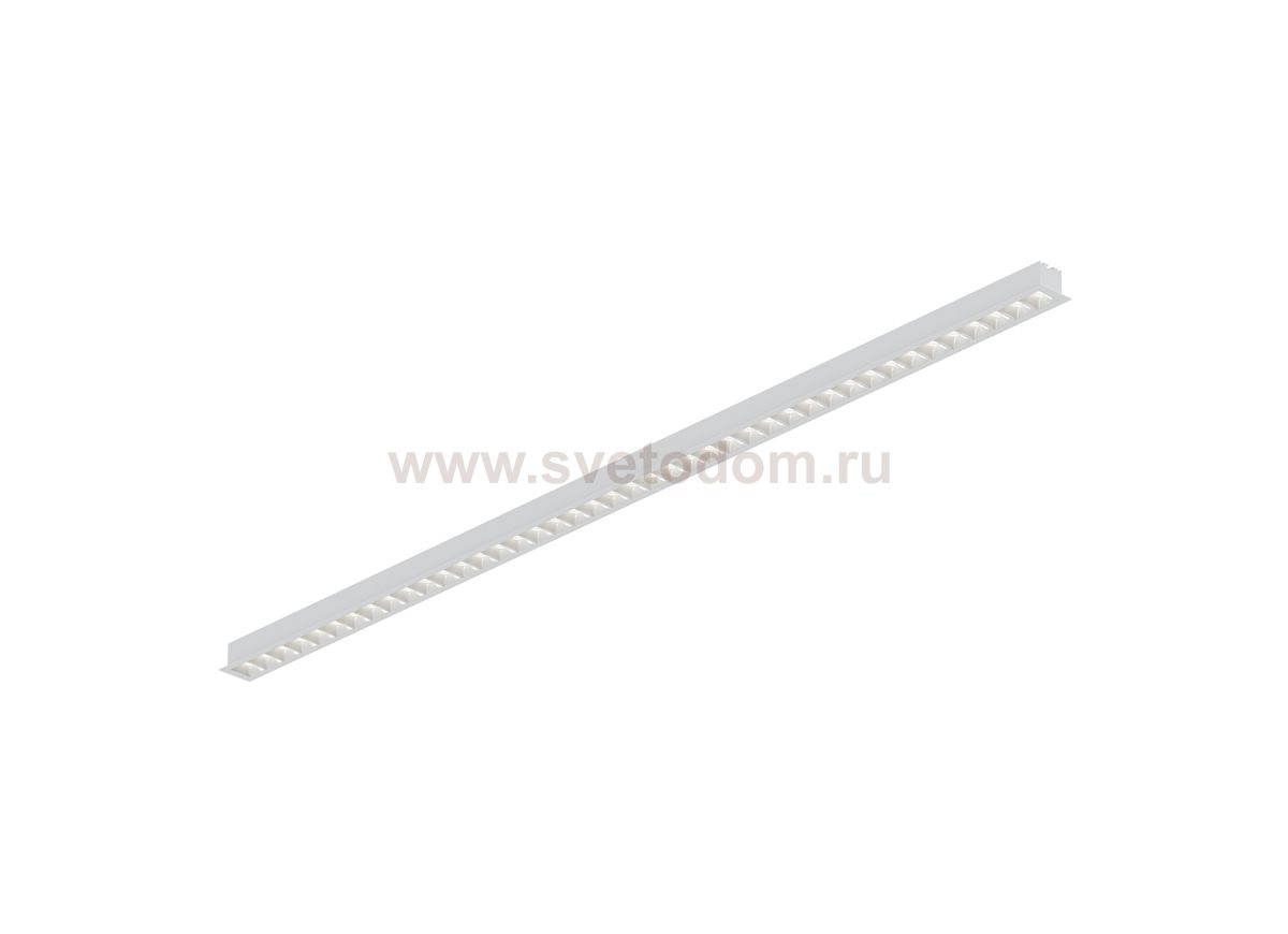 Donolux Led св-к встраиваемый, 42W, 1180х48мм, H36мм, 3240Lm, 48°, 3000К, IP20, корпус белый, белые модули, блок питания AC/DC 24V в комплекте
