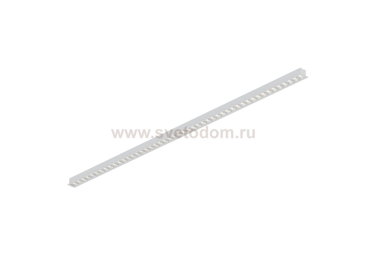Donolux Led св-к встраиваемый, 48W, 1289,2х48мм, H36мм, 3900Lm, 34°, 3000К, IP20, корпус белый, белые модули, блок питания AC/DC 24V в комплекте