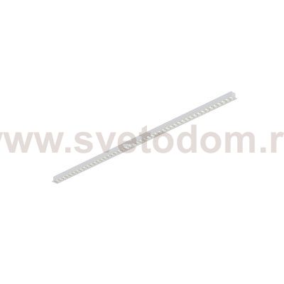 Donolux Led св-к встраиваемый, 48W, 1289,2х48мм, H36мм, 3900Lm, 34°, 3000К, IP20, корпус белый, белые модули, блок питания AC/DC 24V в комплекте