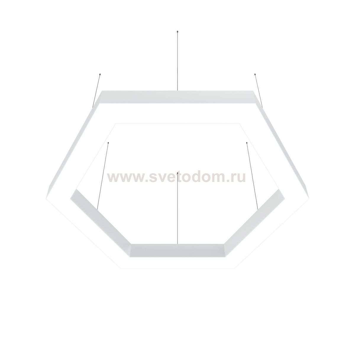 Donolux подвесной светодиодный светильник, 69 Ватт, 4750Lm, 4000К, IP20, 600х520мм, H73мм, RAL9003 (мат.белый)