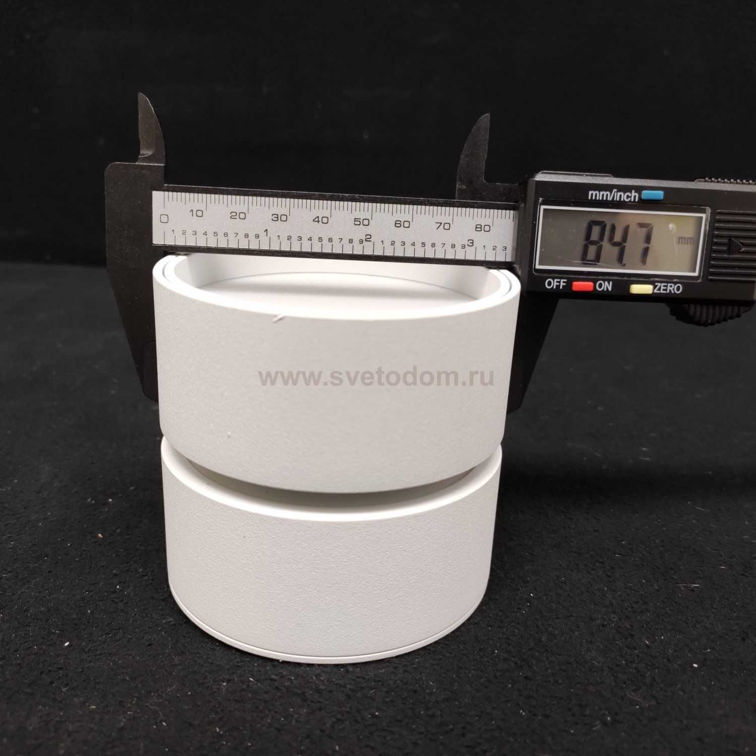 Светильник Donolux Led 12Вт, D85хH78мм, 759Лм, 120°, 3000К, IP20, Ra >90 белый RAL9003,блок питания в комплекте