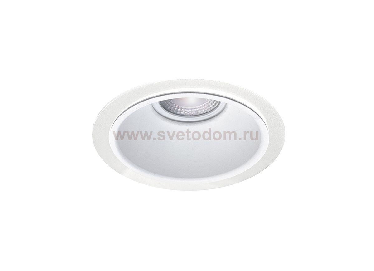 Donolux Led св-к встраиваемый, GU10, D115хH45мм, IP20, белый RAL9003, без лампы
