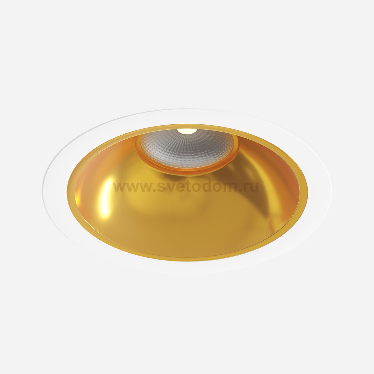 Donolux Led св-к встраиваемый, GU10, D115хH45мм, IP20, белый RAL9003, без лампы