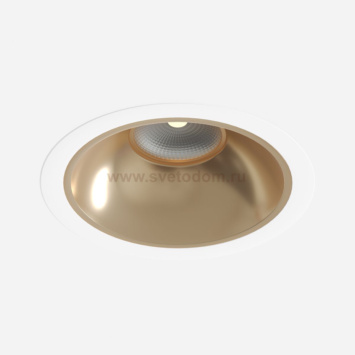 Donolux Led св-к встраиваемый, GU10, D115хH45мм, IP20, белый RAL9003, без лампы