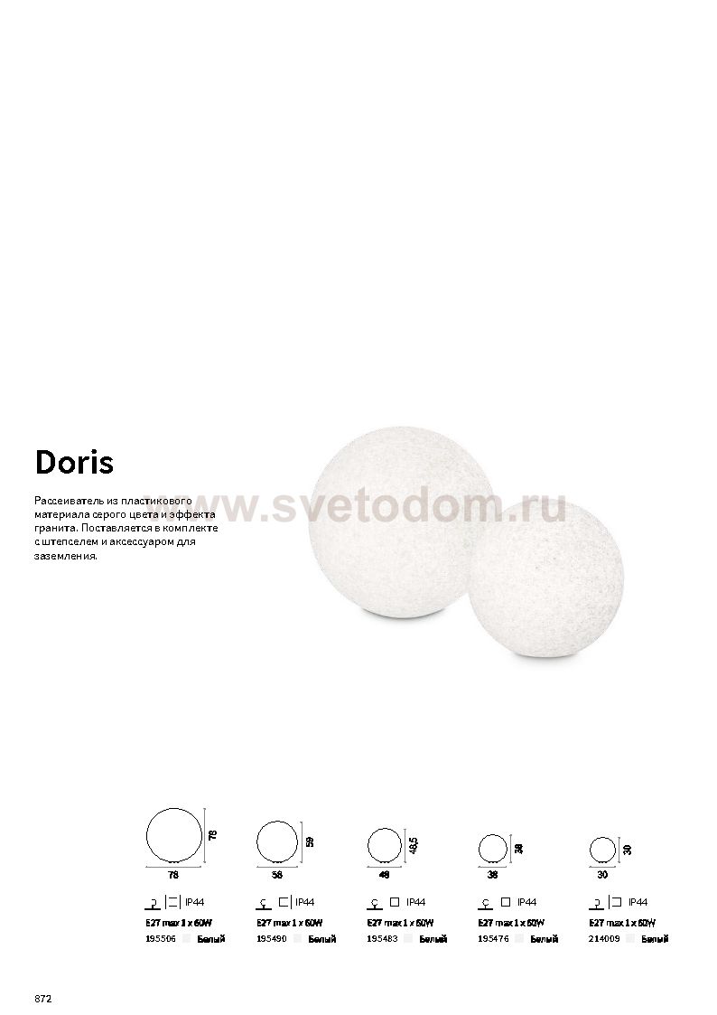 Ideal Lux DORIS PT1 D48