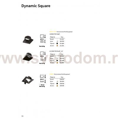 Ideal Lux DYNAMIC REFLECTOR SQUARE SLOPE BK