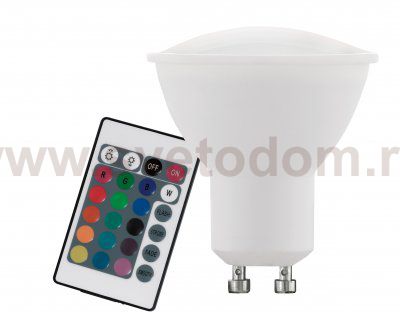 Лампа светодиодная диммируемая RGB с пультом упр-я Eglo 10686