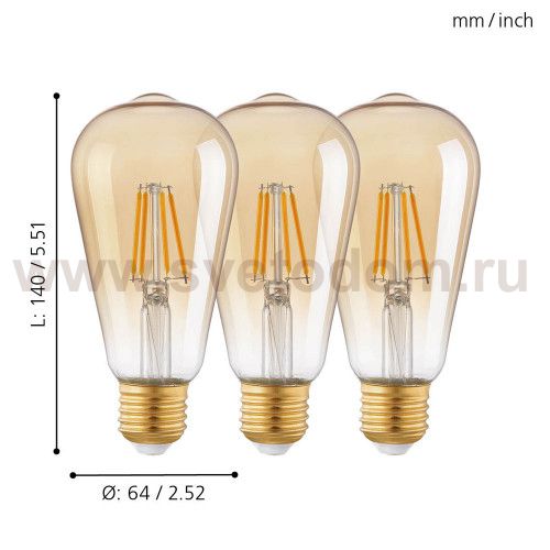 Светодиодная лампа Eglo 12851 LM_LED_E27