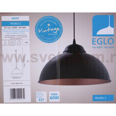 Подвесной светильник Eglo 49247 TRURO 2