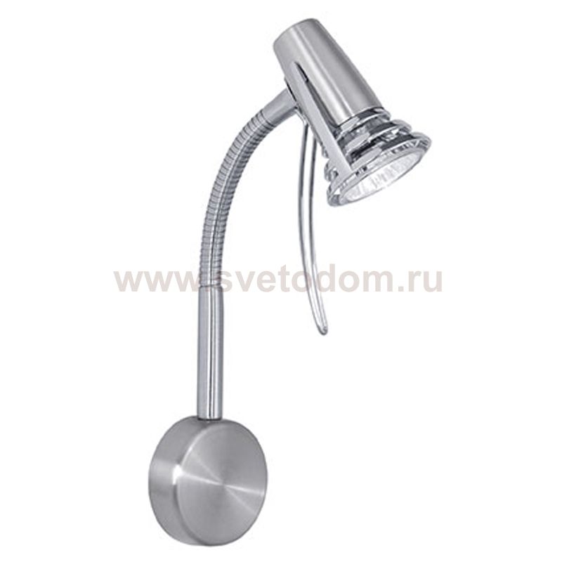 Настенный светильник LEO 1X50W(GU10) матовый никель / хром Eglo 86663