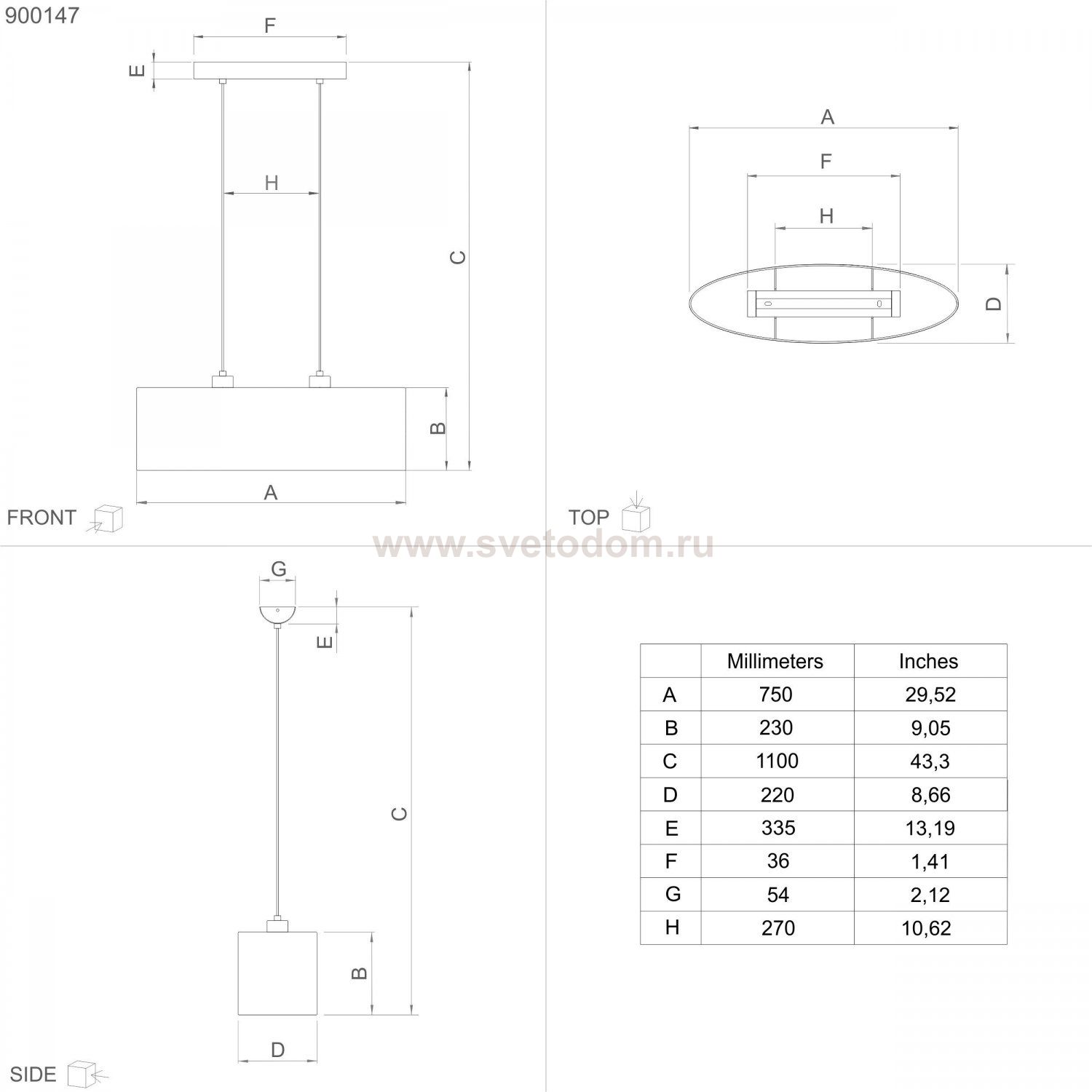 Подвесной светильник Eglo 900147 ZARAGOZA