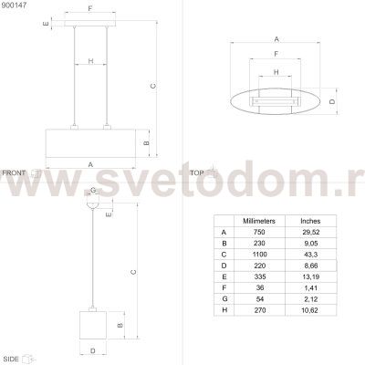 Подвесной светильник Eglo 900147 ZARAGOZA