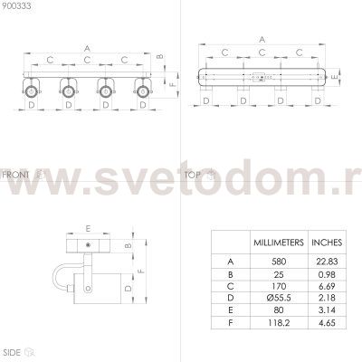 Светильник поворотный спот Eglo 900333 SOREGO