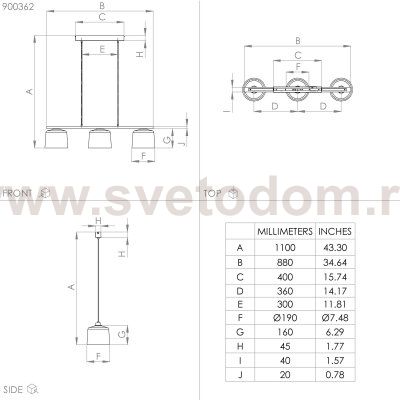 Подвесной светильник Eglo 900362 MARIEL