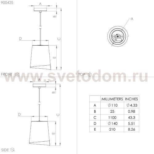 Подвесной светильник Eglo 900425 BOLIVIA
