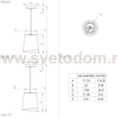 Подвесной светильник Eglo 900425 BOLIVIA