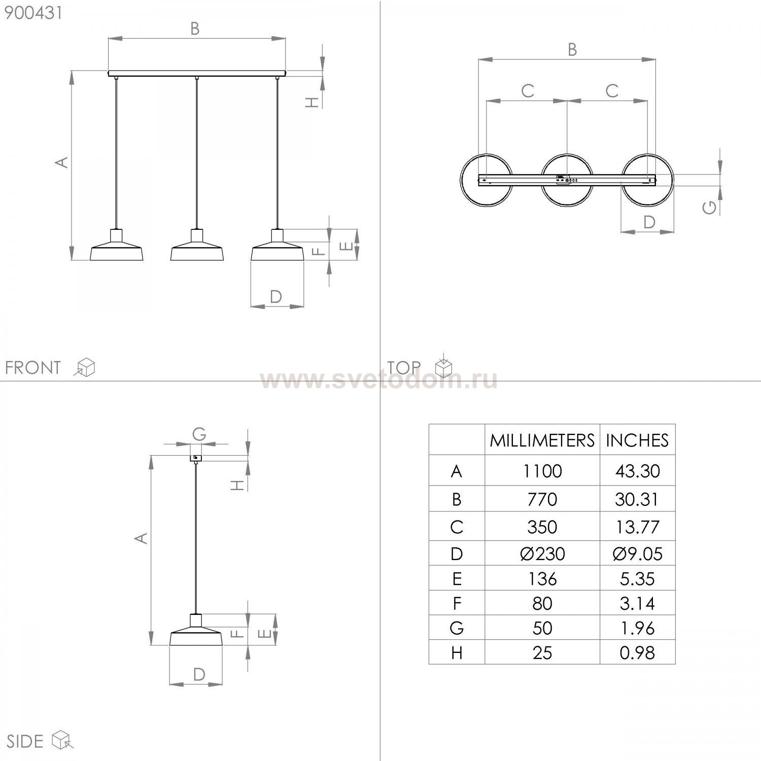 Подвесной светильник Eglo 900431 VALDIOLA