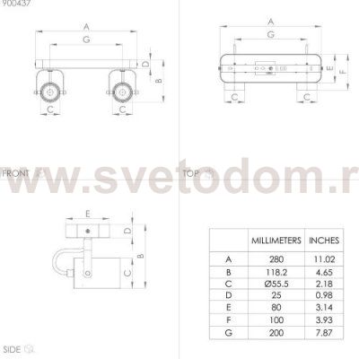 Светильник поворотный спот Eglo 900437 CAYUCA