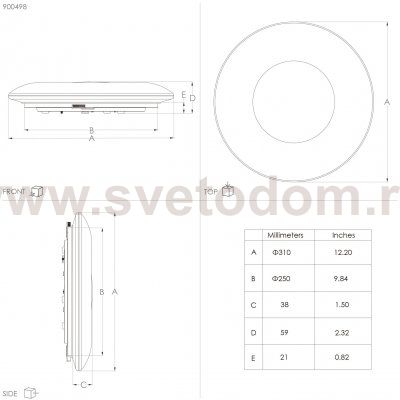 Потолочный светильник Eglo 900498 NIEVES 1