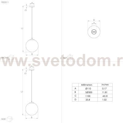Подвесной светильник Eglo 900511 RONDO 3