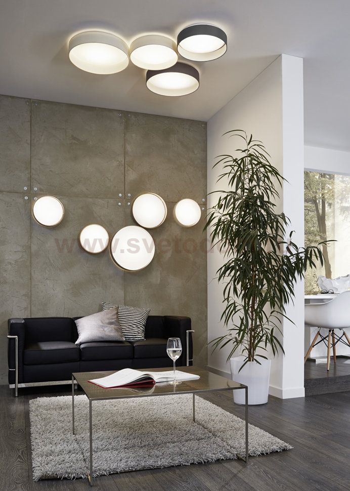 Настенно-потолочный светильник Eglo 93949 PALOMARO 320мм серый