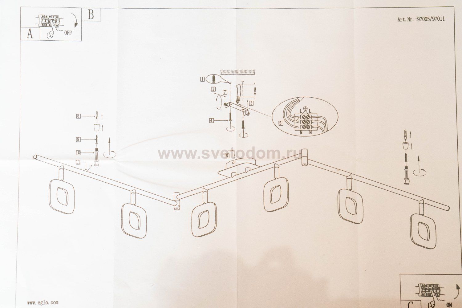 Светильник спот Eglo 97011 LITAGO