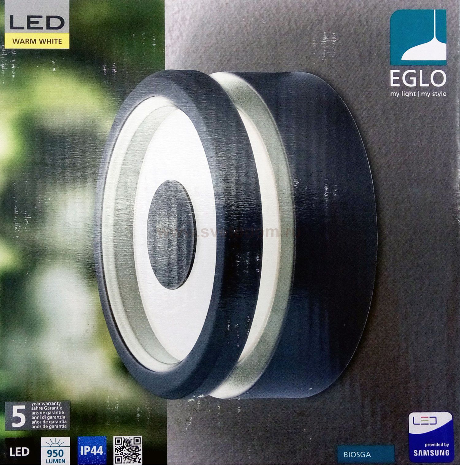 Уличный светодный светильник настенный Eglo 97148 BIOSGA