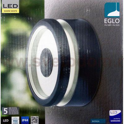 Уличный светодный светильник настенный Eglo 97148 BIOSGA