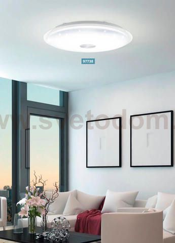 Светодиодная потол. светильник LANCIANO димм. с рег-кой темп. цвета Eglo 97738