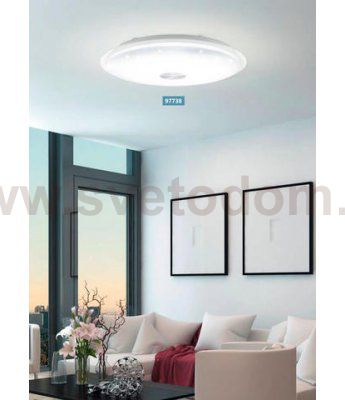 Светодиодная потол. светильник LANCIANO димм. с рег-кой темп. цвета Eglo 97738