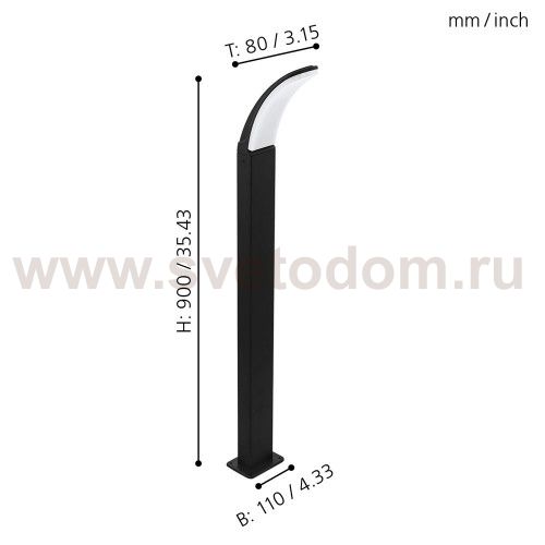 Уличный фонарь светодиодный FIUMICINO Eglo 98152