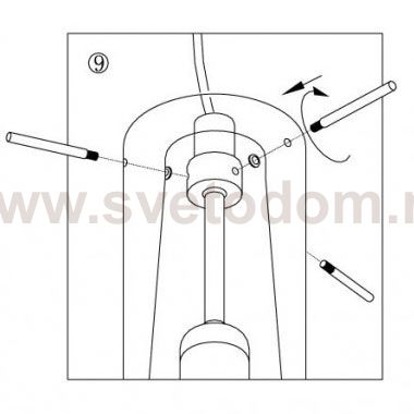 Крепеж плафона к артикулу 86711 Eglo ET1158