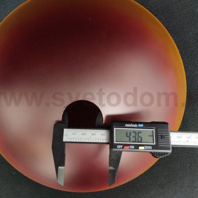 Плафон стеклянный красно-желтый к торшеру 86654 Eglo GL1094 300*88мм E27