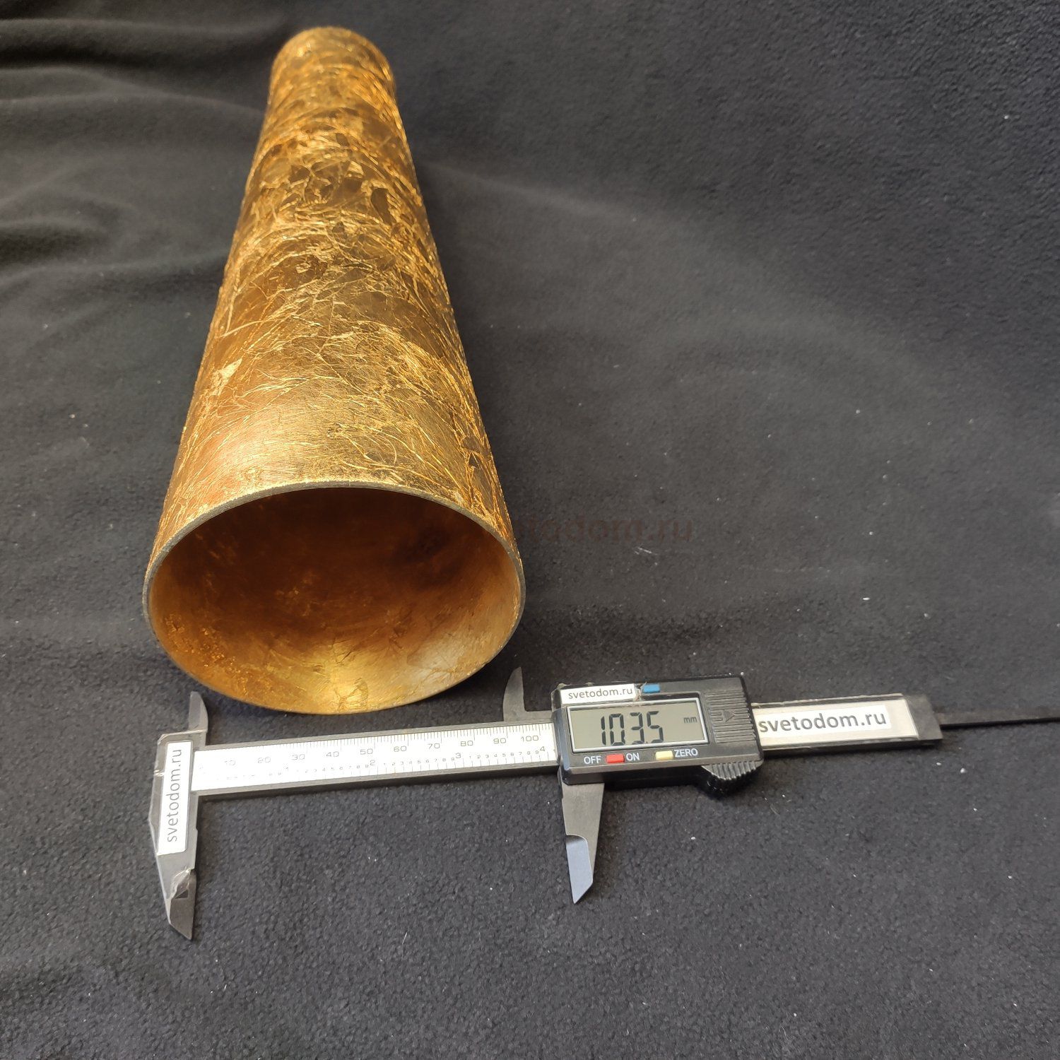 Плафон стеклянный золотой конусом 57*103*300мм Eglo PINTO GOLD GL3853 (внутренний)