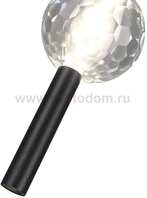 Crystal lux ELVIRA SP8W LED 4000K BLACK