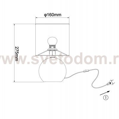 Настольный светильник Escada 10160/L E14*40W Football