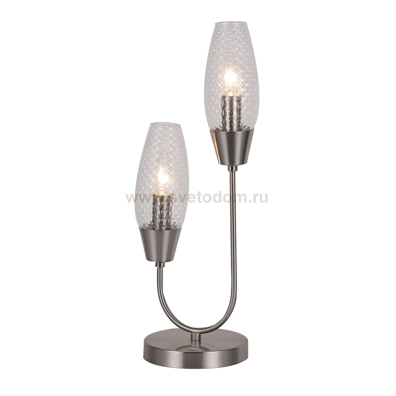 Настольный светильник Escada 10165/2 E14*60W Nickel DESIRE