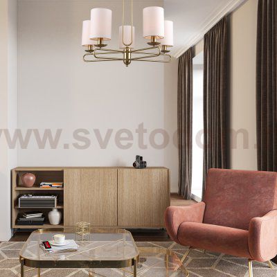 Светильник на штанге Escada 10166/5PL E14*40W Brass ECLIPSE