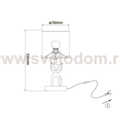Настольный светильник Escada 10166/L E14*40W Fox