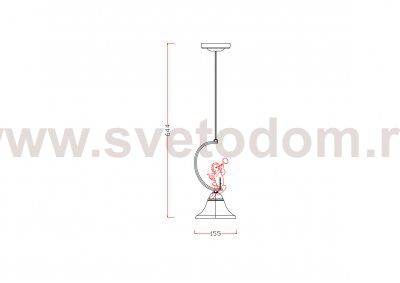 Подвесной светильник Escada 10169/1S E14*60W White ANGEL