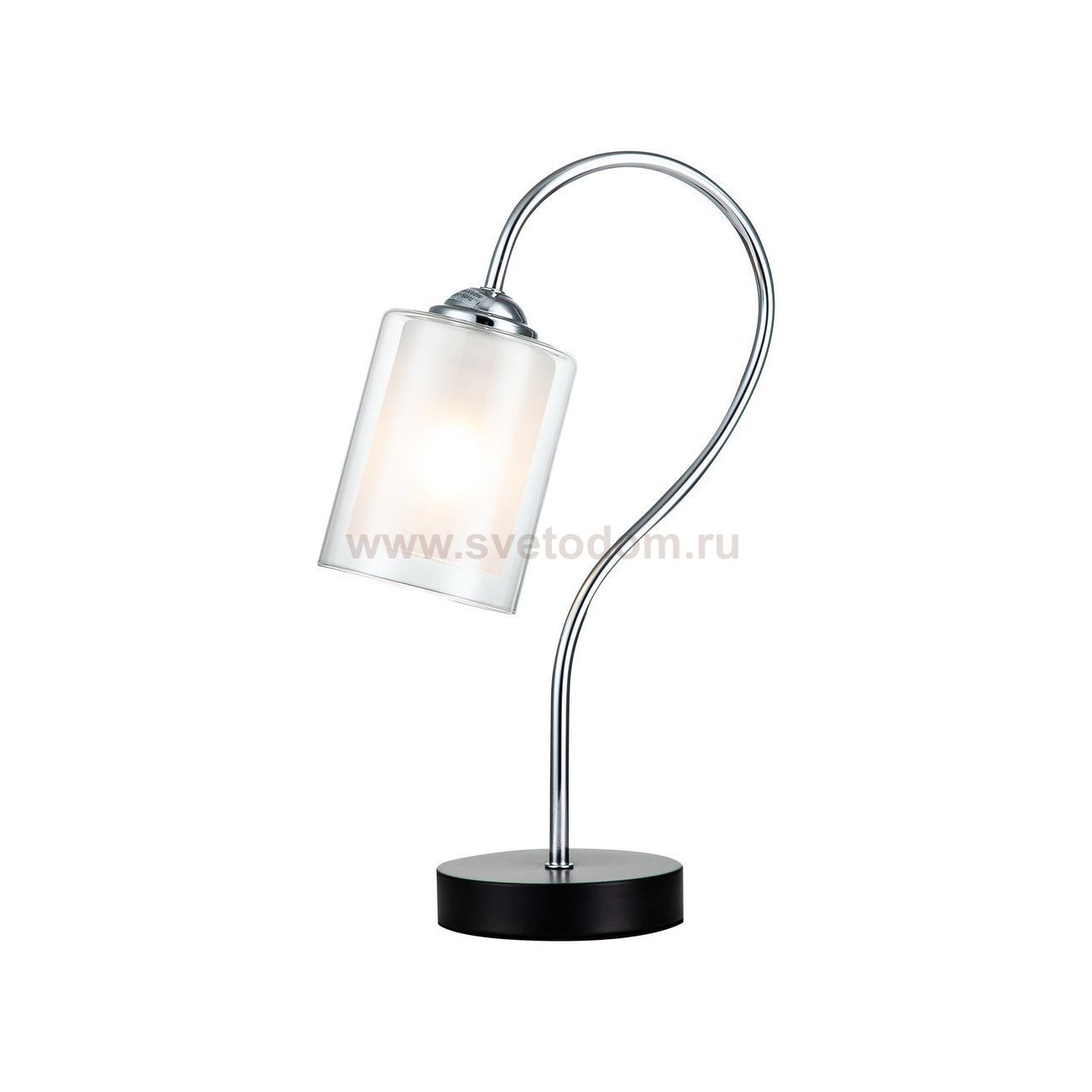 Настольный светильник Escada 10170/T E27*60W Chrome/Black MELL