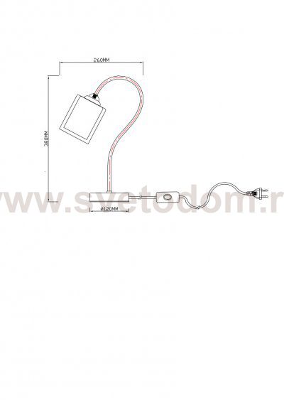 Настольный светильник Escada 10170/T E27*60W Chrome/Black MELL