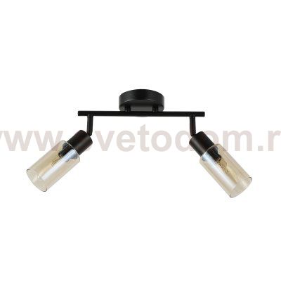 Настенно-потолочный свет Escada 10172/2A E14*40W Black/Amber