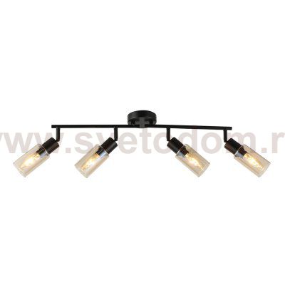 Настенно-потолочный свет Escada 10172/4 E14*40W Black/Amber