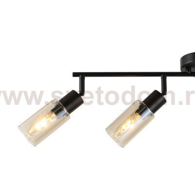 Настенно-потолочный свет Escada 10172/4 E14*40W Black/Amber