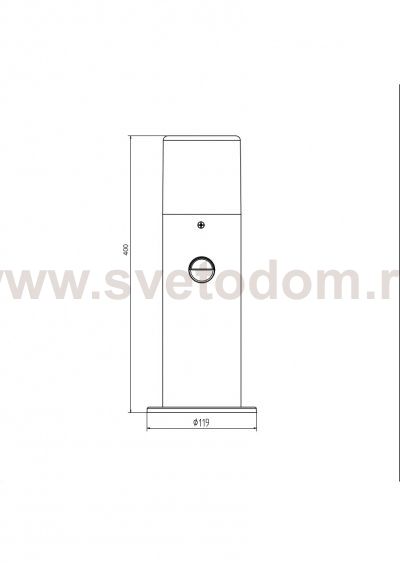 Уличный светильник Escada 10179/T E27*60W Dark grey GARDEN