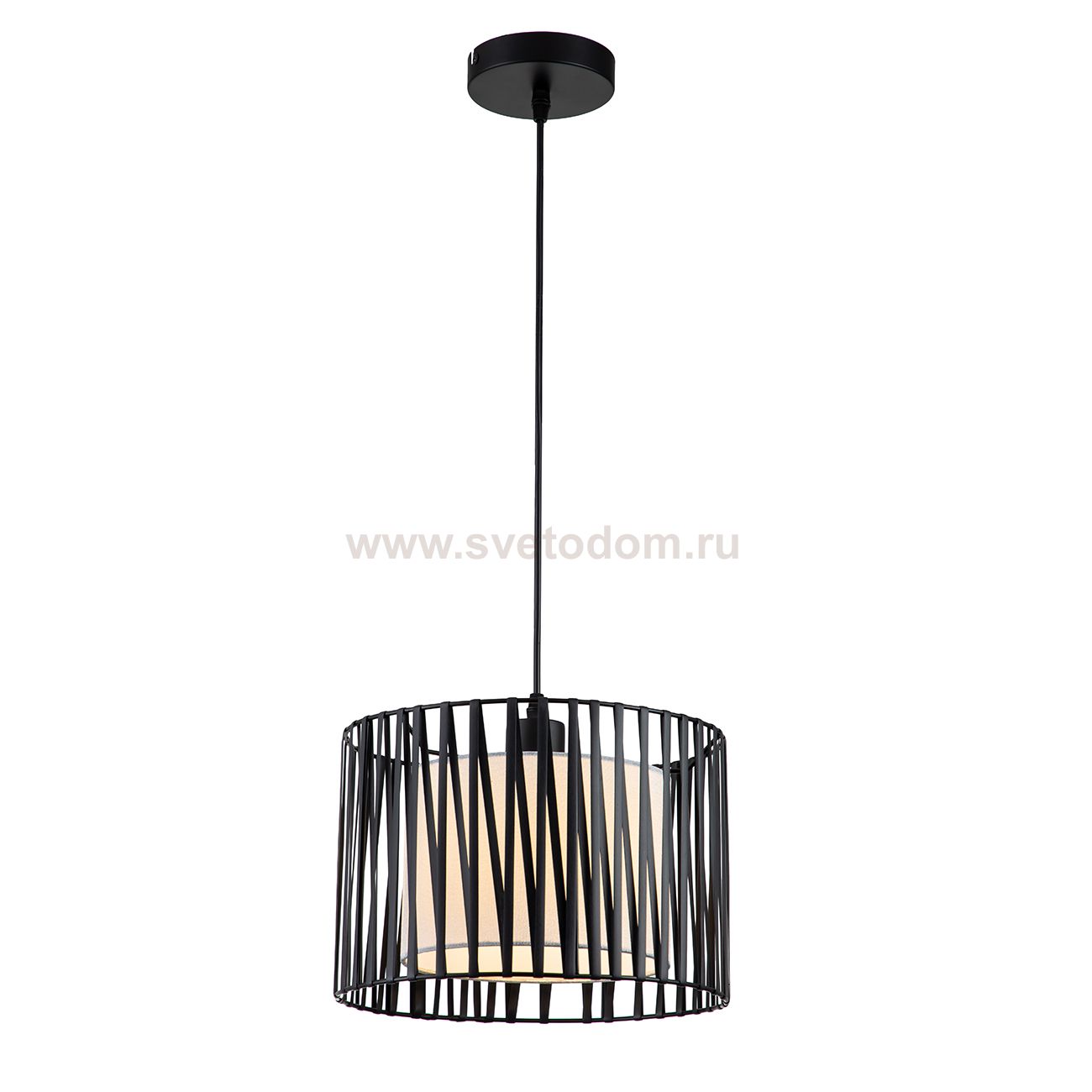 Подвесной светильник Escada 10181/1S E27*60W Black/Silver ZAMBEZE