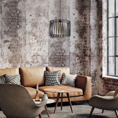 Подвесной светильник Escada 10181/1S E27*60W Black/Silver ZAMBEZE